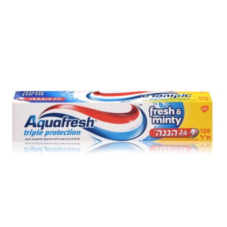 AquaFresh fresh & minty משחת שיניים 125 מ״ל