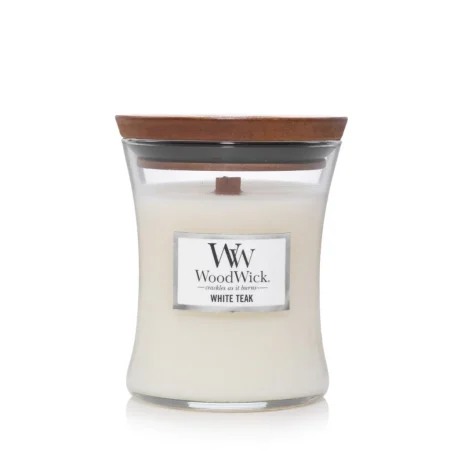WoodWick Candle white teak 275g