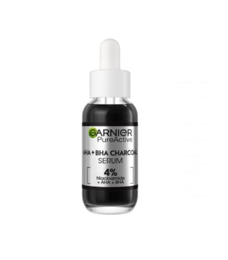 Garnier סרום לעור הפנים עם פחם