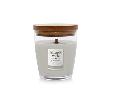 Nature's wick by woodwick candle smoked vanilla 284g