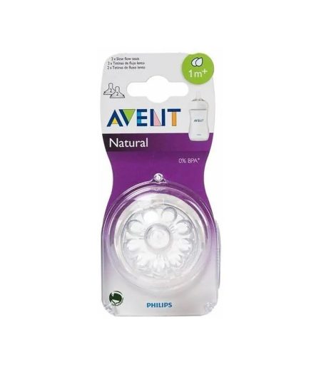 Avent פטמה נטורל 2 מ.איטי