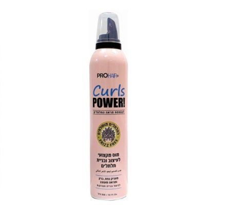 Pro hair curls power מוס לעיצוב תלתלים